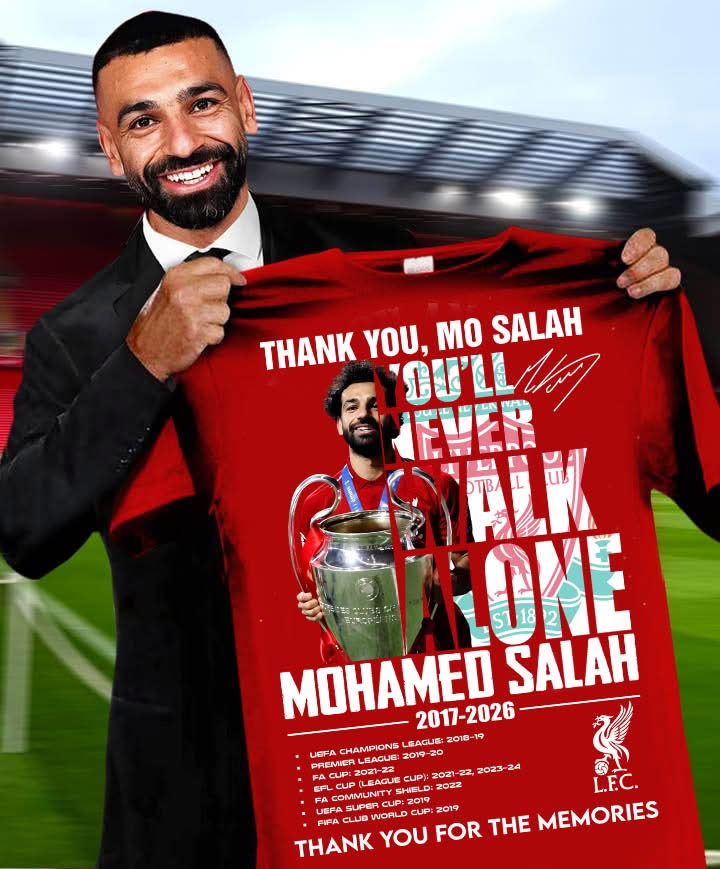 Of An Era Mohamed Salah 2017-2026 T-Shirt Thank You For The Memories