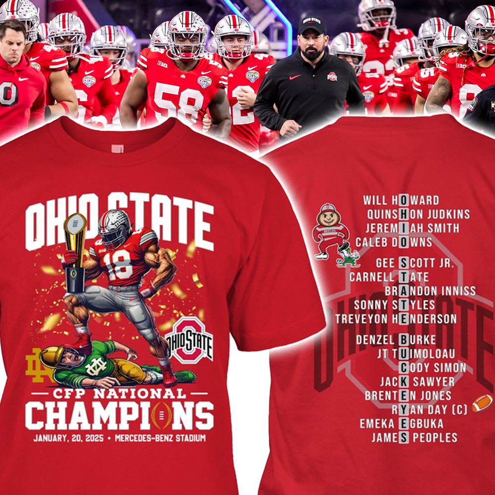 Ohio State Buckeyes CFP 2025 Champions Shirt Ohio State Buckeyes Championship Apparel Gift
