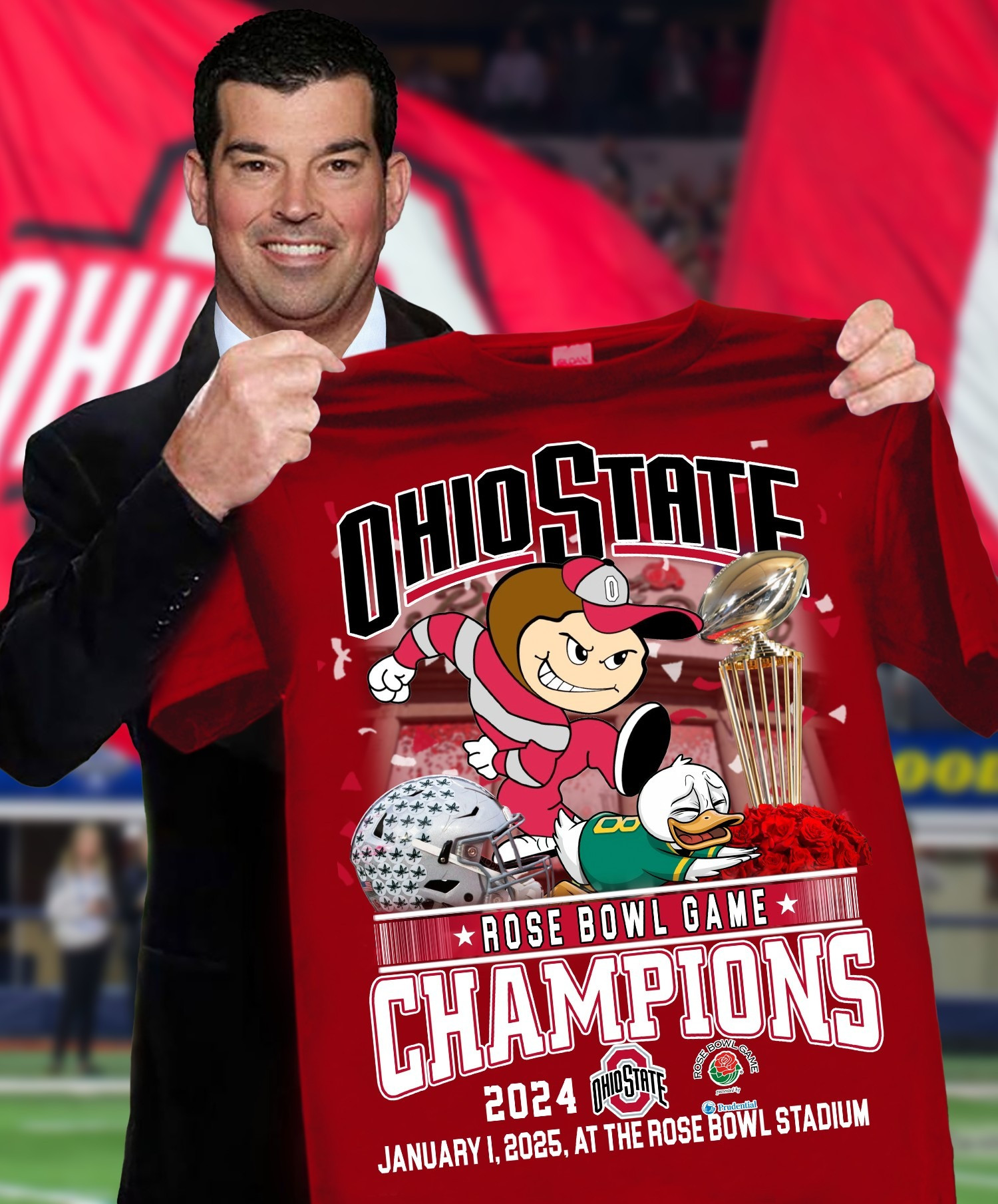 Ohio State Buckeyes Champions Rose Bowl 2024 2025 Shirt Ohio State National Championship