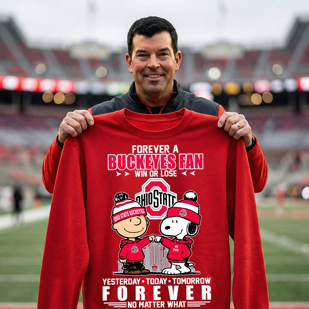 Ohio State Buckeyes Football Sweatshirt Forever A Buckeyes Fan Win Or Lose Best Gift For Football Fans