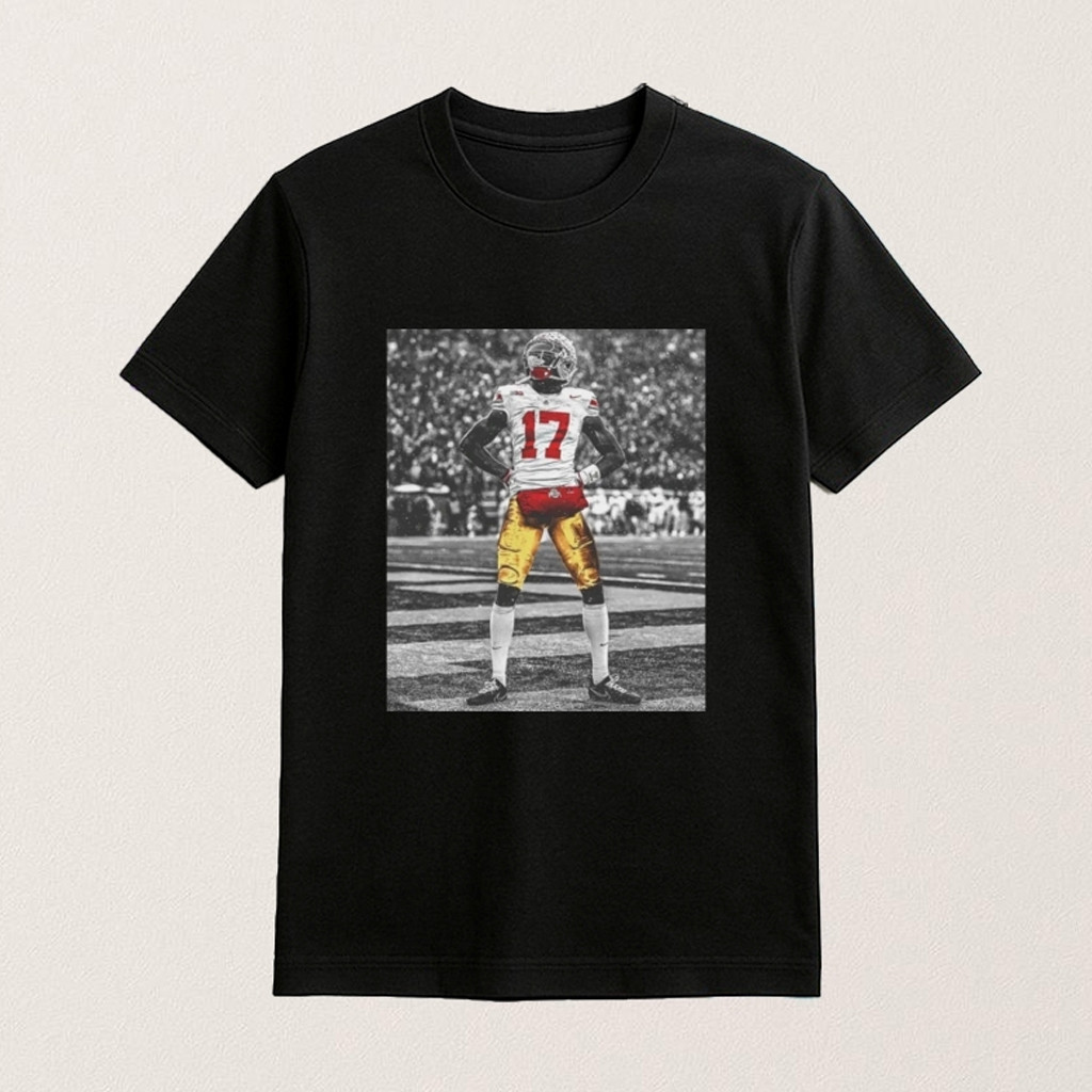 Ohio State Football Carnell Tate Standing Shirt Presents For Football Lovers