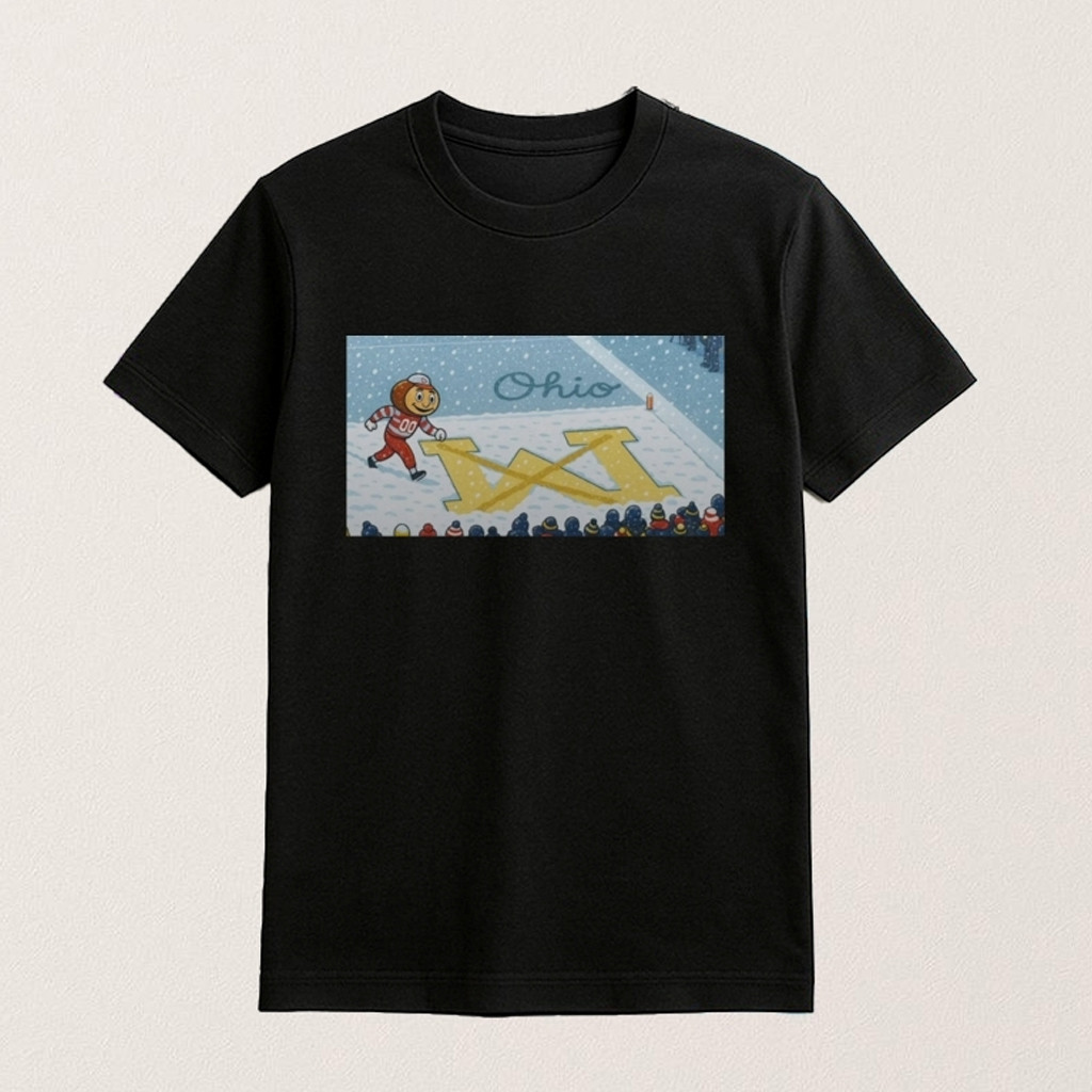 Ohio State Football Michigan Football Snow Stadium Mascot Shirt For Fans