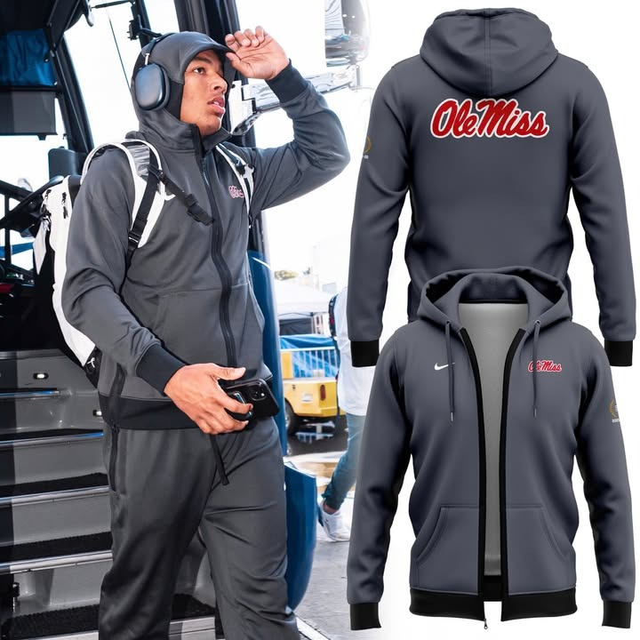 Ole Miss Rebels Football 2026 Zip Hoodie College Team Merch Best Gift For Football Fans