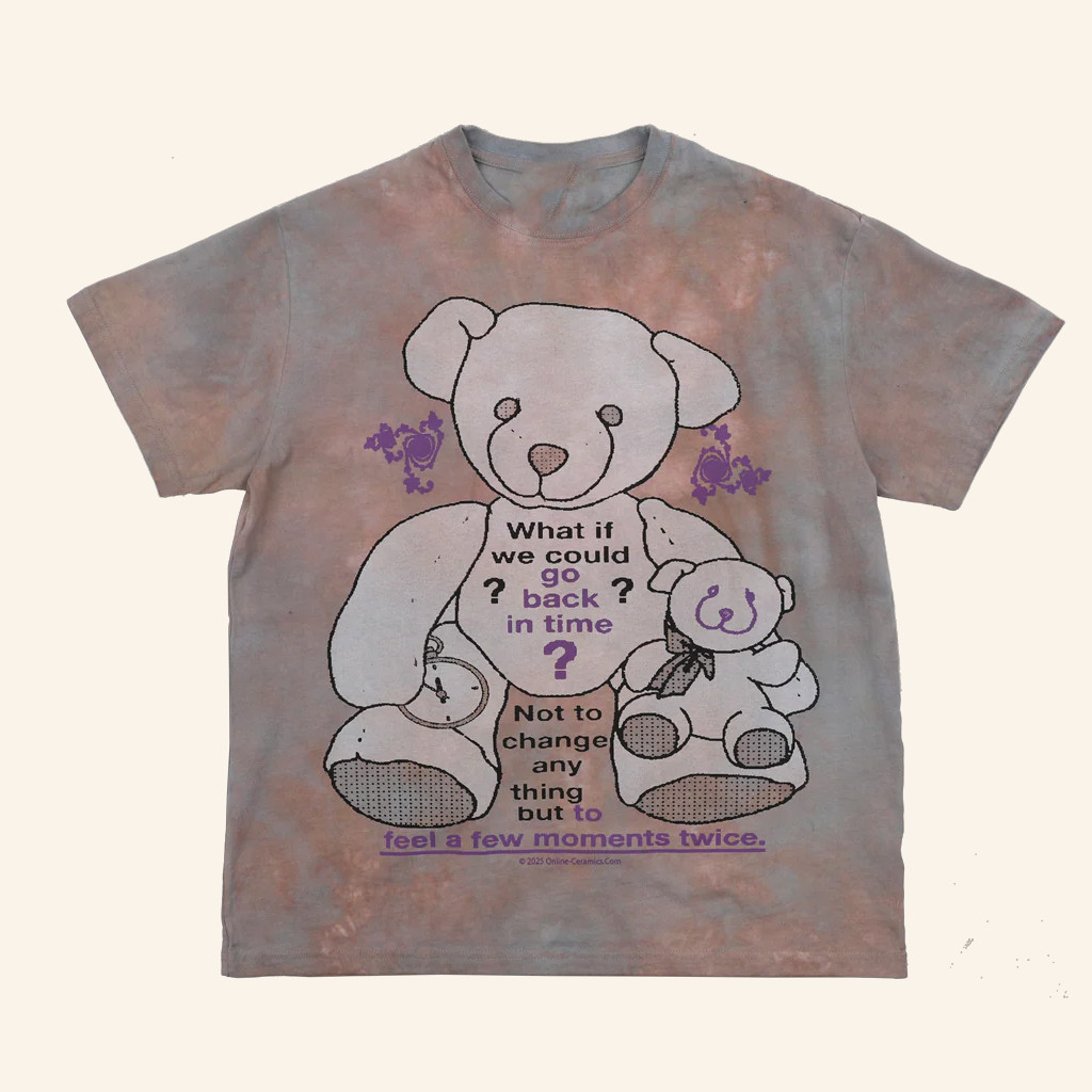Online Ceramics Merch Back In Time Bear T-Shirt Best Birthday Gift For Her