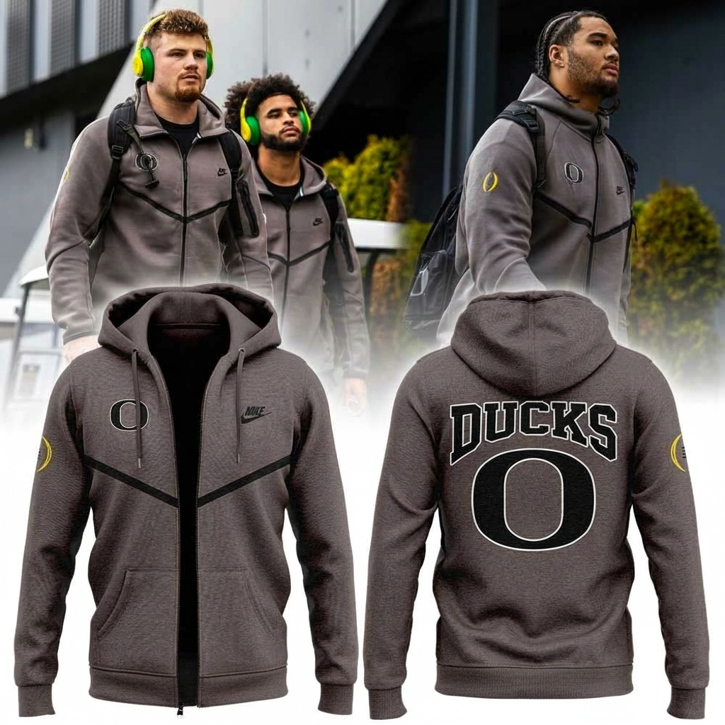 Oregon 2026 College Football Playoff Zip Hoodie Oregon Merch Best Gift For College Football Fans