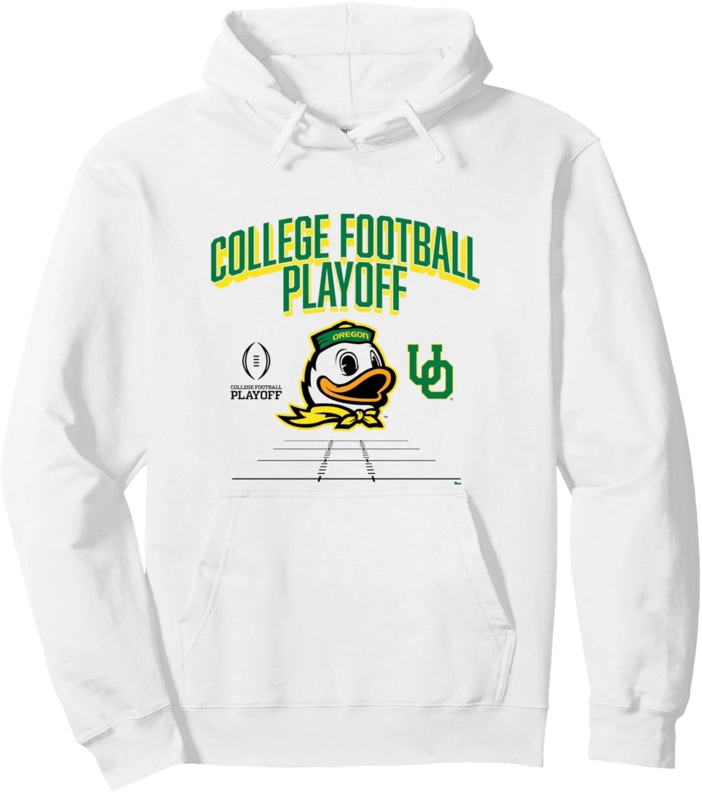 Oregon Ducks College Football Playoff Mascot Text 2025 Hoodie