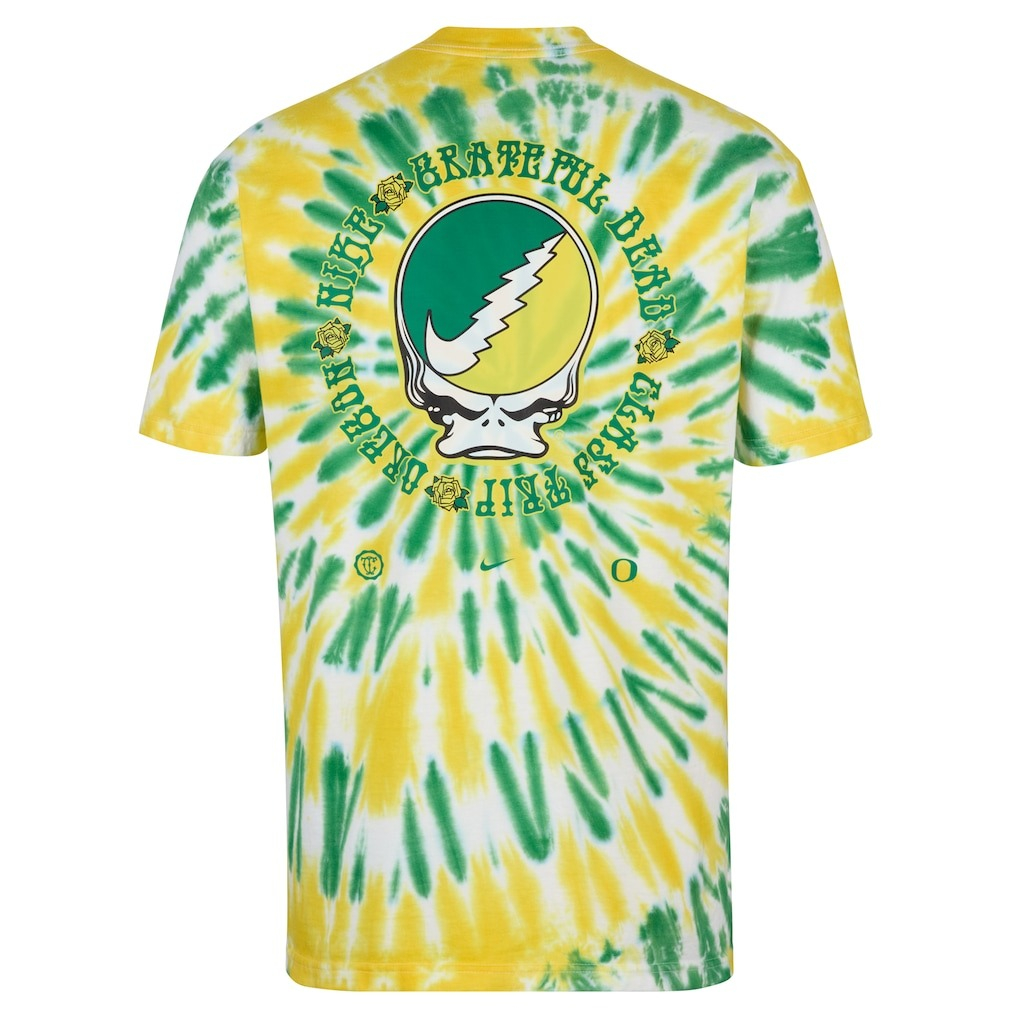 Oregon Ducks Football Grateful Ducks Tie Dye T-Shirt College Team Merch Best Gift For Fans blank