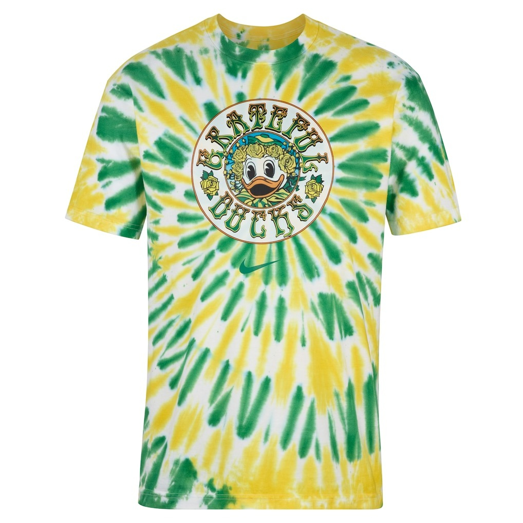 Oregon Ducks Football Grateful Ducks Tie Dye T-Shirt College Team Merch Best Gift For Fans