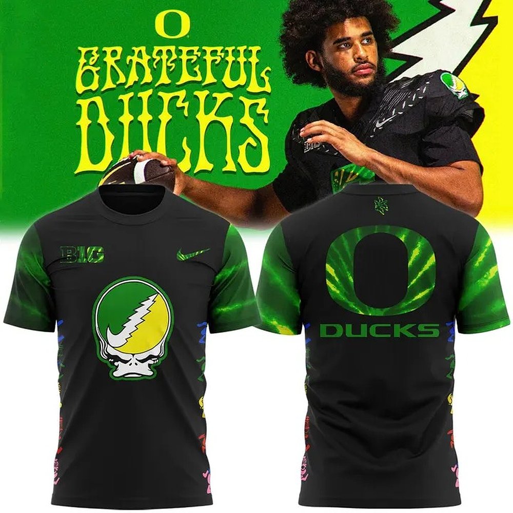 Oregon Ducks Tie-Dye Grateful Ducks 2025 2026 Special T-Shirt College Football Best Ducks Supporter Gift