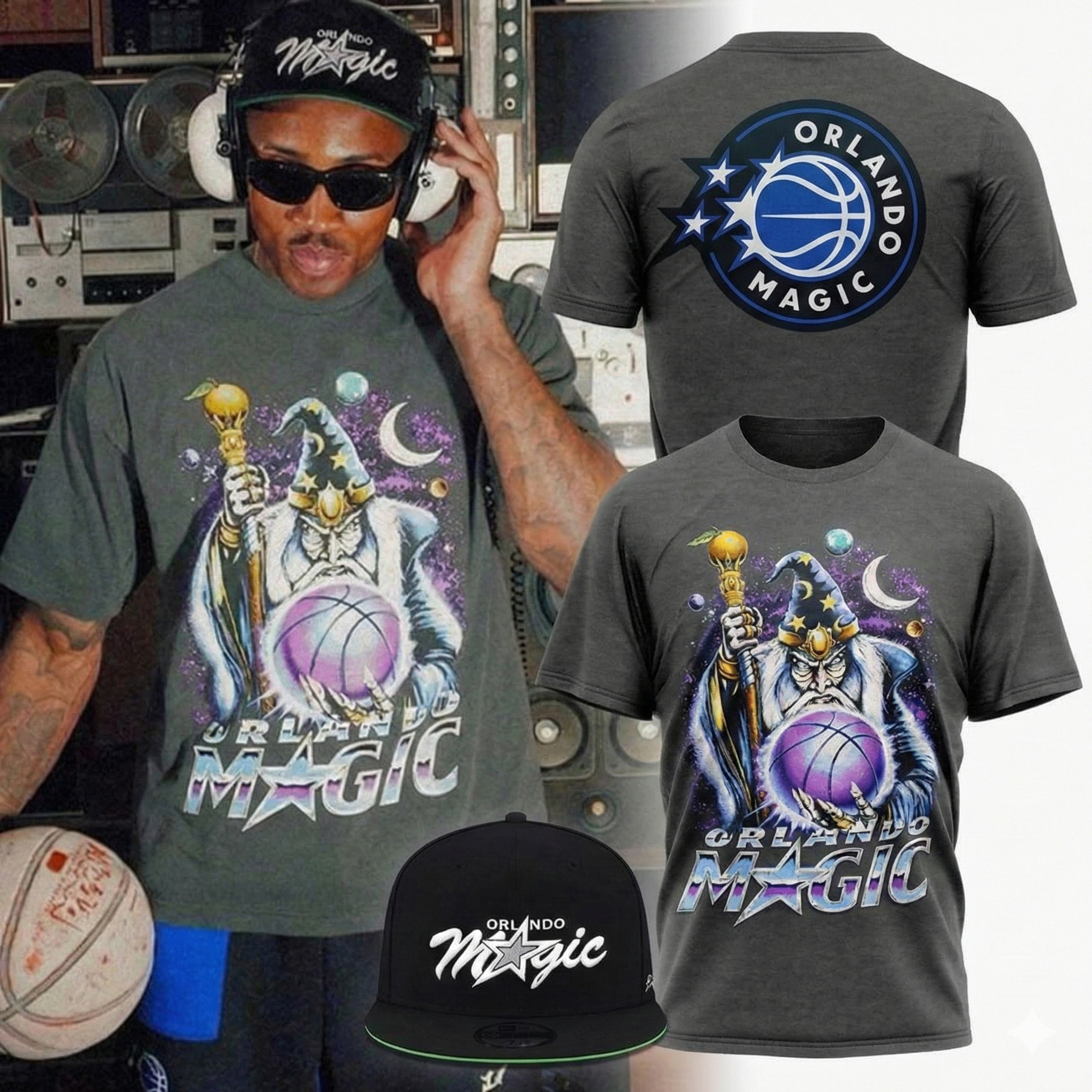 Orlando Magic New Season The NBA Wizard T-Shirt Magic Merch Best Gift For NBA Basketball Fans