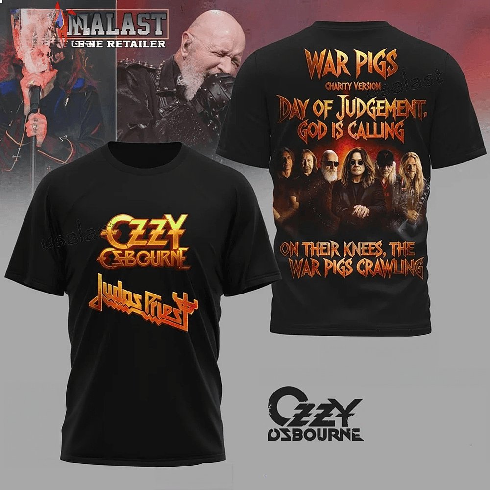 Ozzy Osbourne Judas Priest War Pigs Crawling T-Shirt Rock Merch Best Gift For Music Fans