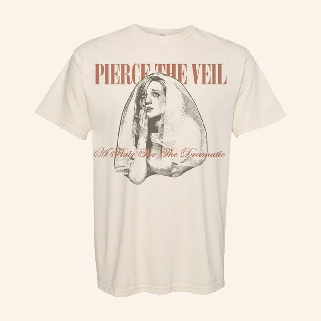 PTV Merch A Flair For The Dramatic Crying Bride T-Shirt Pierce The Veil Shirt For Fans