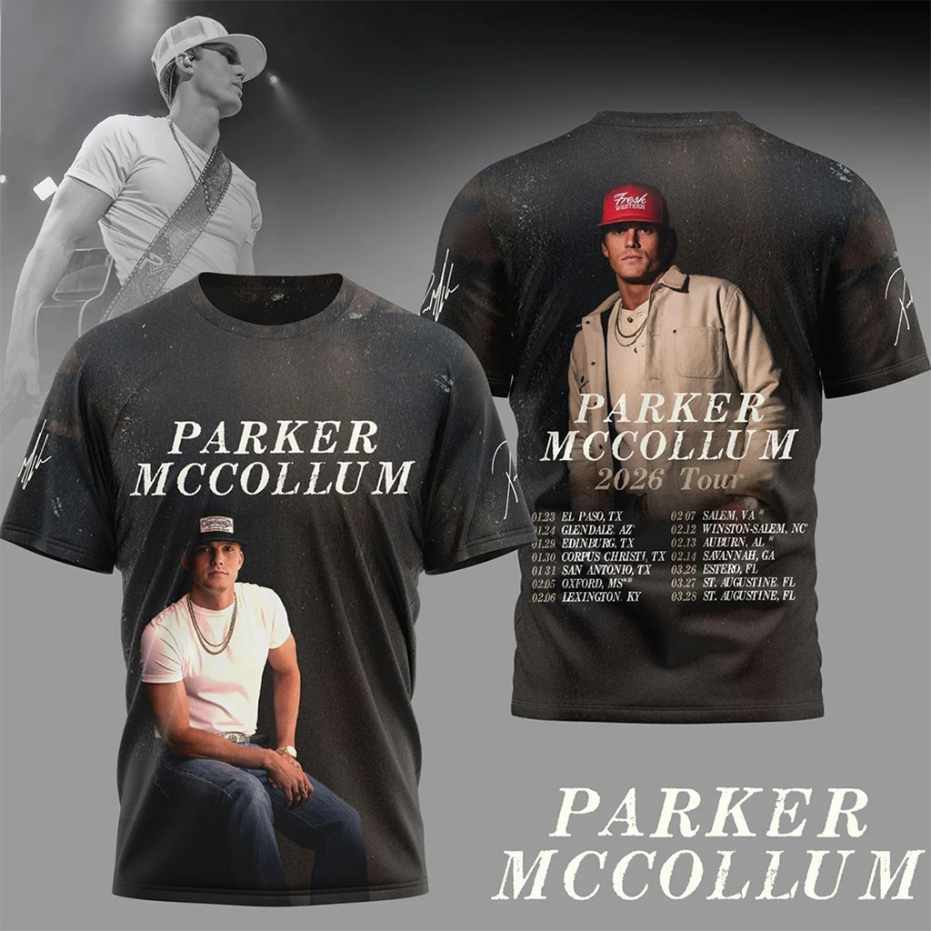 Parker McCollum 2026 Tour Shirt Country Music Concert Dates T-Shirt Parker McCollum Merch