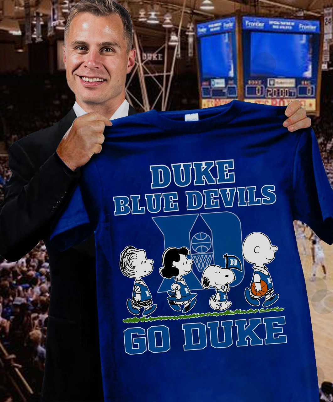 Peanuts Snoopy Duke Blue Devils Go Duke T-Shirt Gifts For Basketball Fans