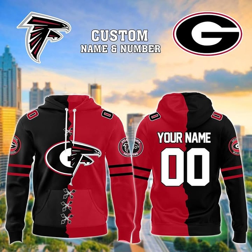 Personalized Atlanta Falcons Georgia Bulldogs Football Limited Edition Hoodie Best Gift For Football Fans