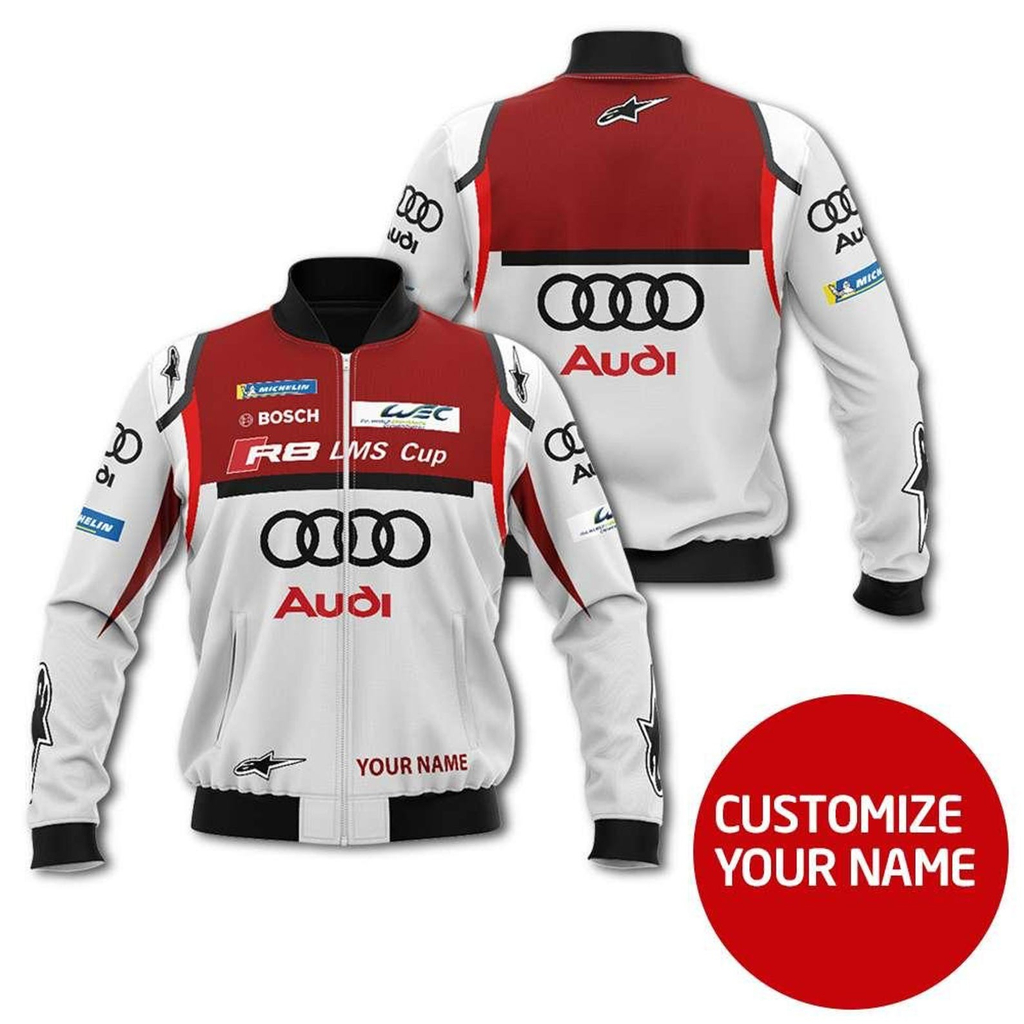Personalized Audi Formula 1 Racing Vintage Zip Jacket Custom Motorsport Merch Best Gift For Fans