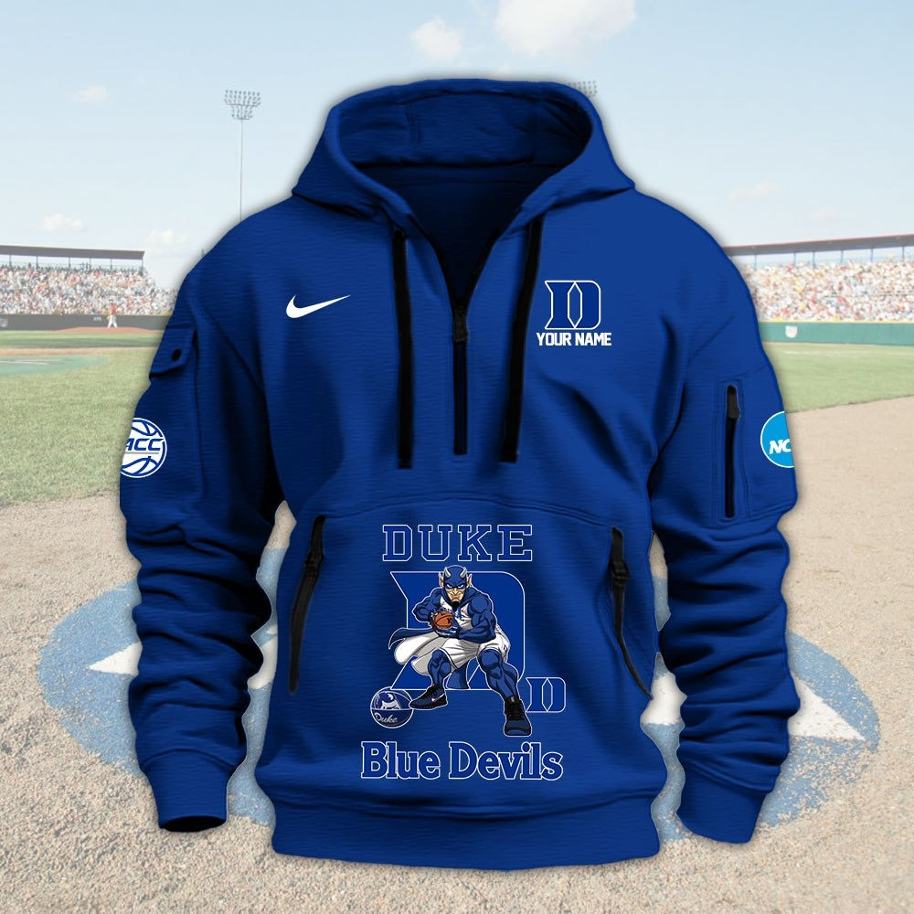 Personalized Duke Blue Devils ACC Championship Quarter Zip Sweatshirt Merch For Fans Gifts