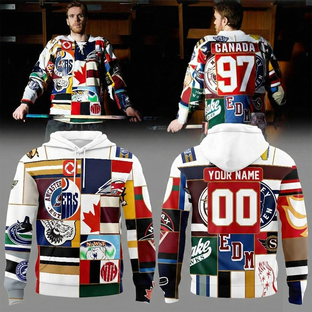 Personalized Edmonton Oilers Connor McDavid The Great Canadian 2026 Hoodie Hockey NHL Custom Merch Best Gift For Hockey Fans
