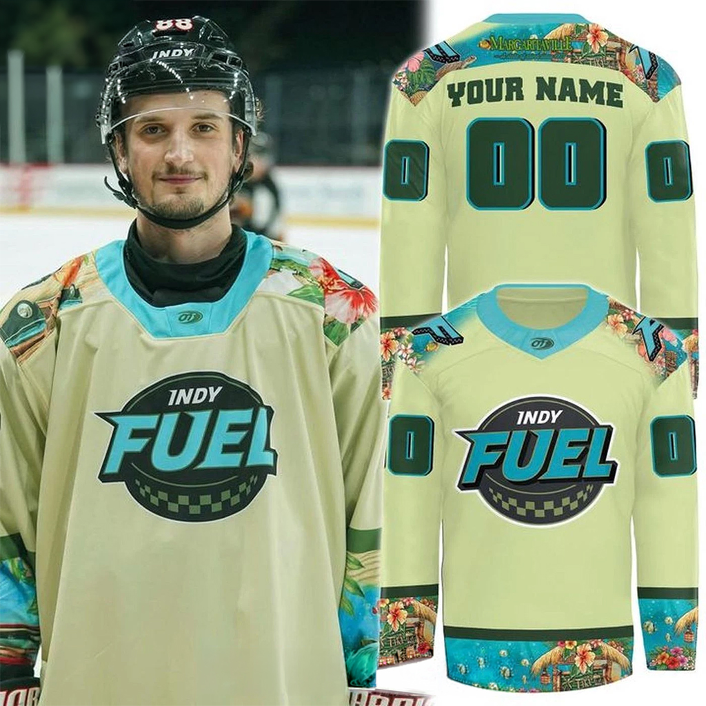 Personalized Indy Fuel Margaritaville Night 2026 Hockey Shirt