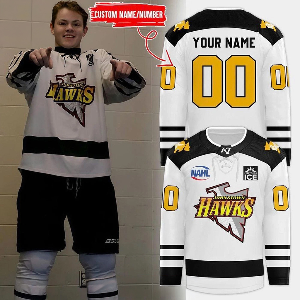 Personalized Johnstown Tomahawks x Chiefs Night 2026 Hockey Shirt