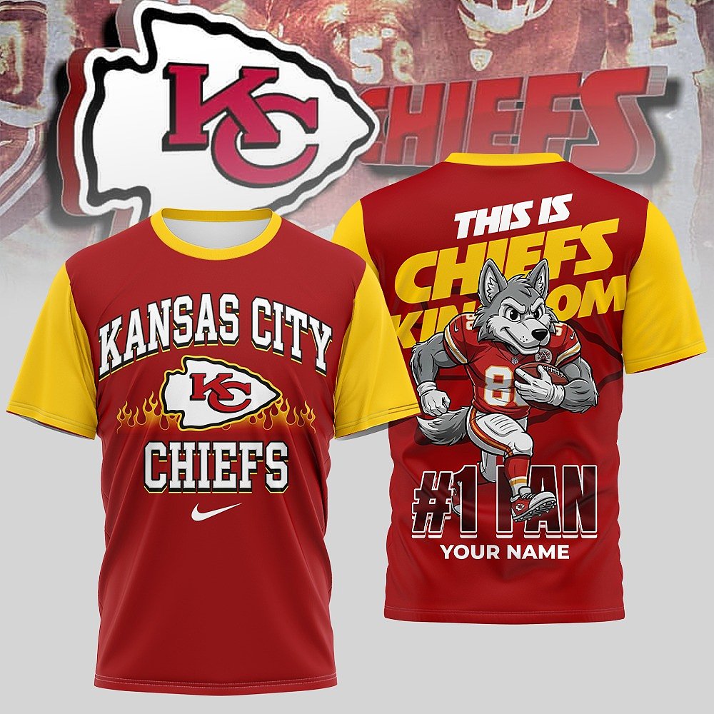 Personalized Kansas City Chiefs This Is Chiefs Kingdom Number 1 Fan T-Shirt Best Gift For Football Fans