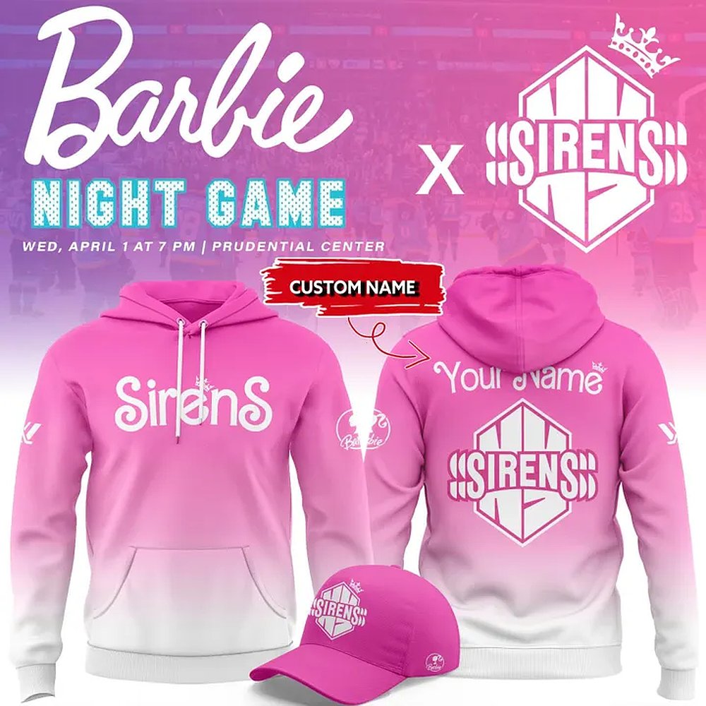 Personalized New York Sirens x Babie 2026 Hoodie