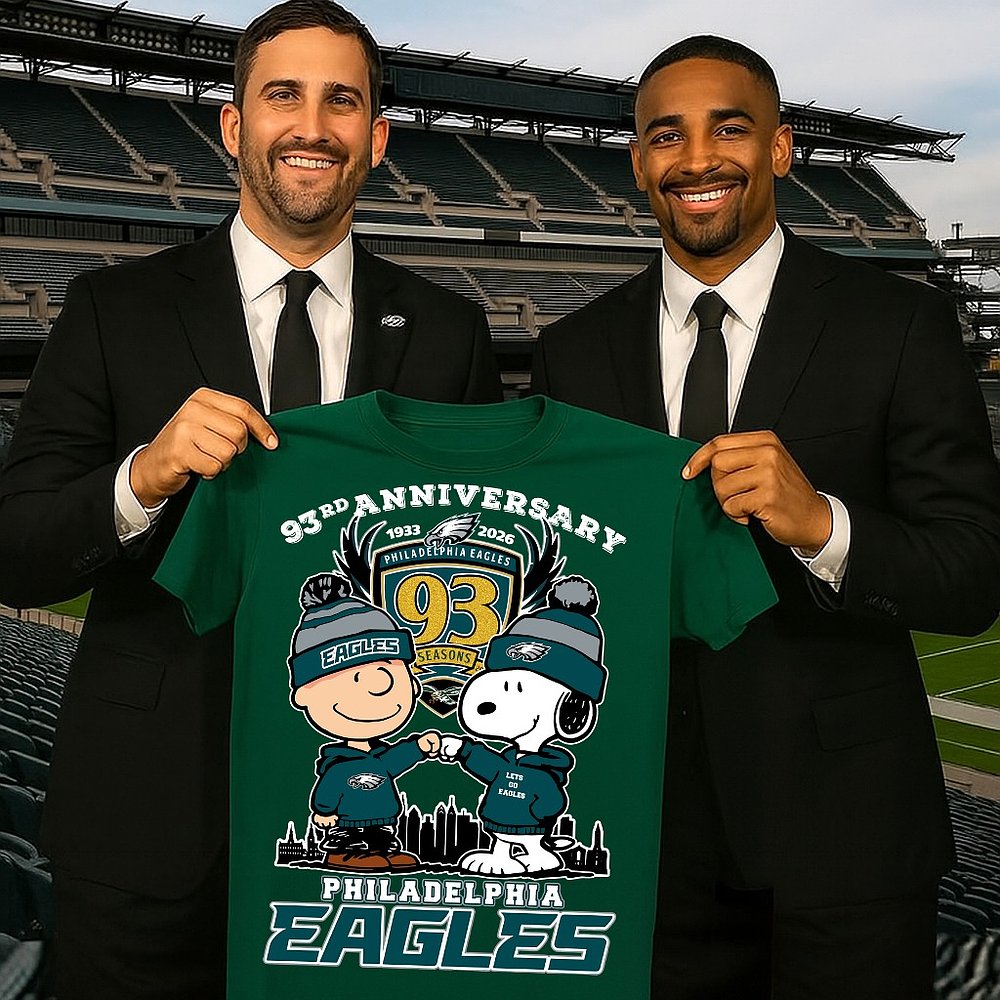 Philadelphia Eagles Football NFC East Champions 93rd Anniversary 1933 2026 T-Shirt Best Gift For Football Fans