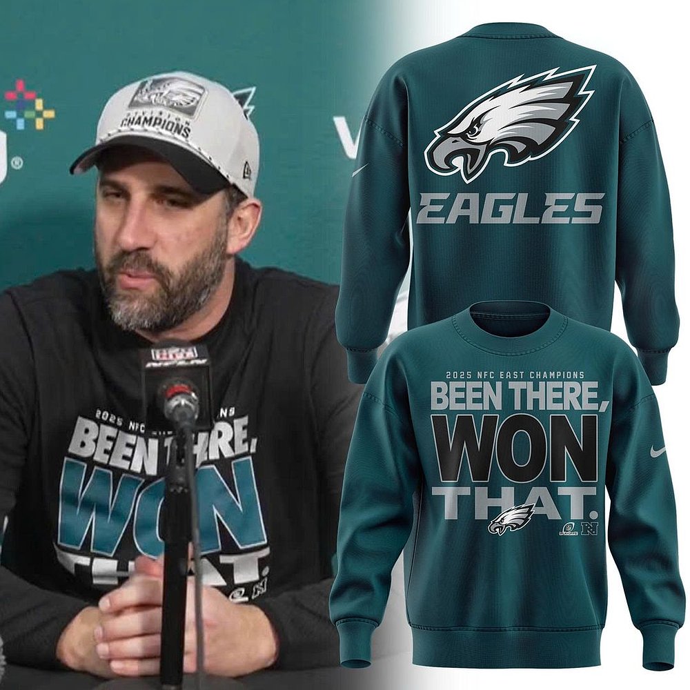 Philadelphia Eagles NFL 2025 NFC East Division Champions Sweatshirt NFL Football Division Champions Best Gift For Fans