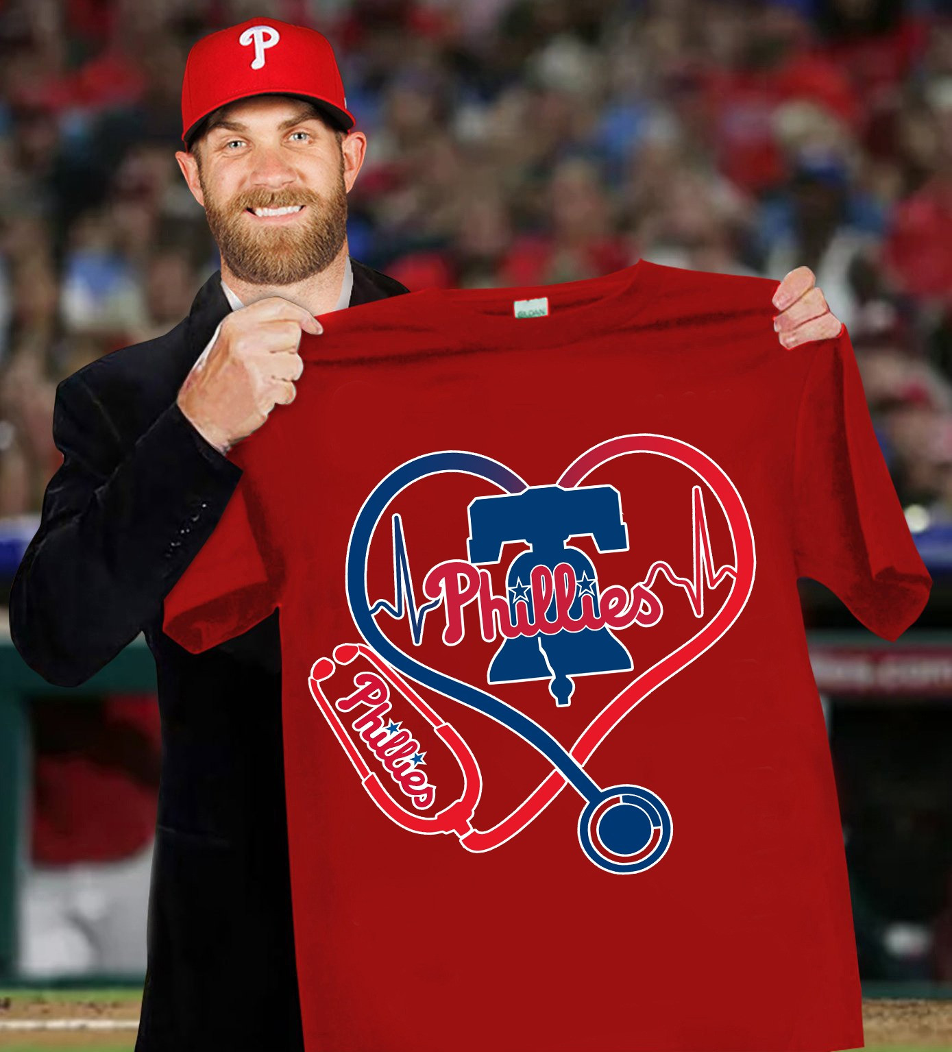 Philadelphia Phillies Nurses Day T-Shirt Honor Nurses Baseball Phillies Gifts For Fans