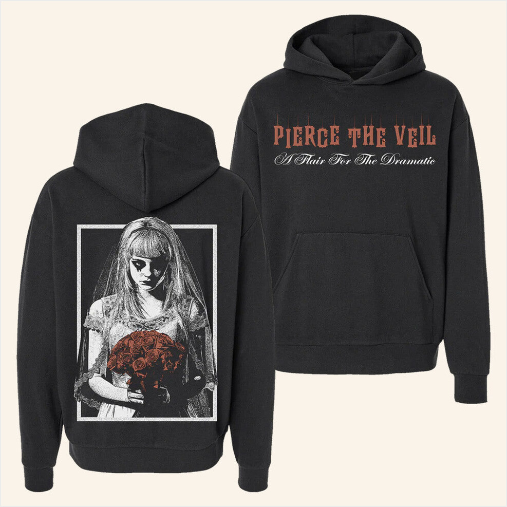 Pierce The Veil Merch A Flair For The Dramatic Bride Hoodie Black Gifts For Friends