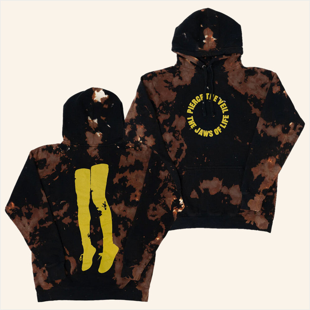 Pierce The Veil Merch Tie Dye Circle Jaws Hoodie Gift Ideas For Friends Gifts For Best Friend