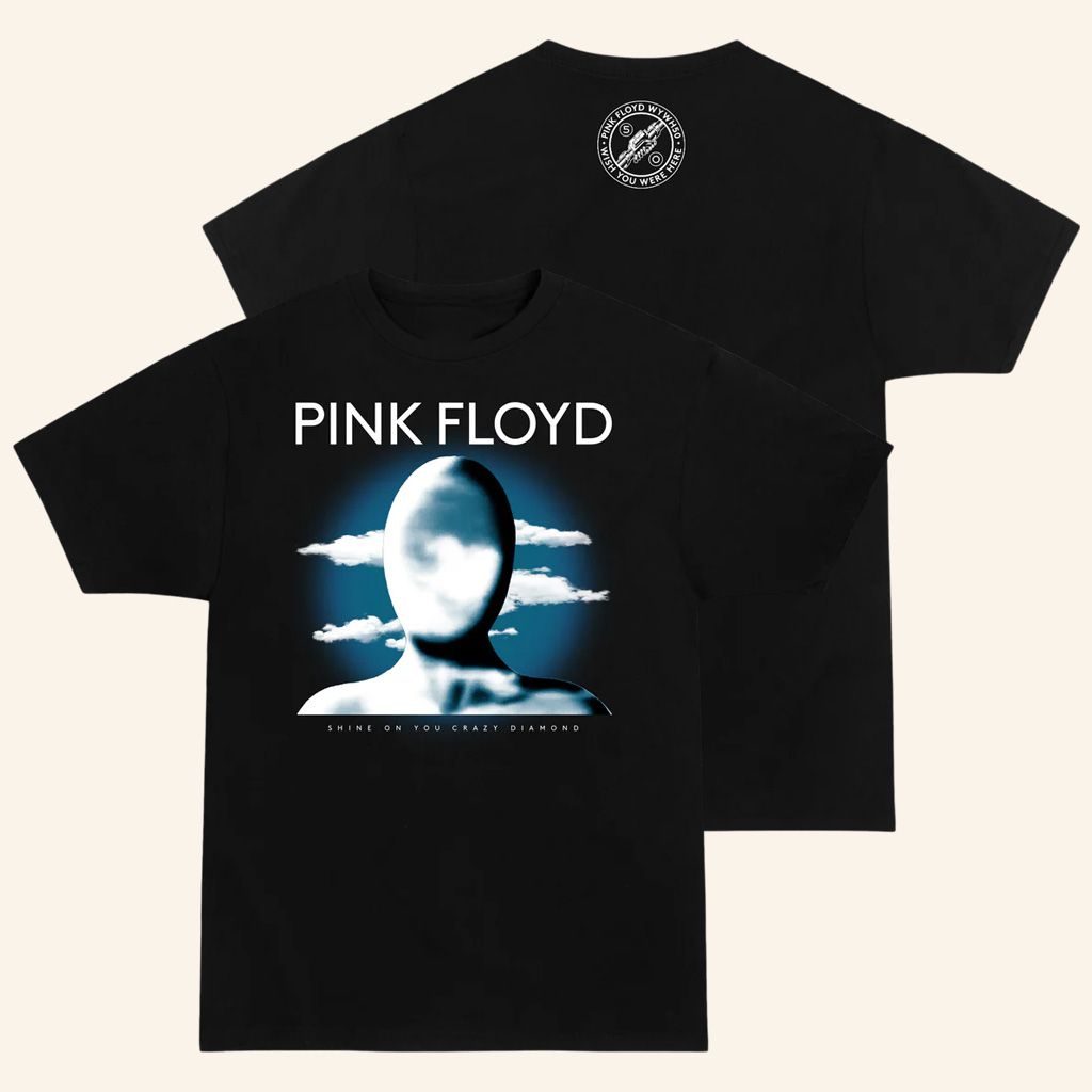 Pink Floyd Merch WYWH 50 In The Clouds Black T-Shirt Music Lover For Him