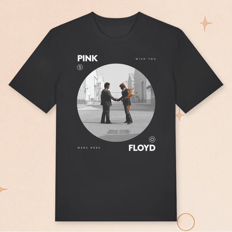 Pink Floyd Merch Wish You Were Here 50th Anniversary T-Shirt For Music Fans