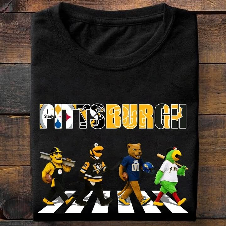 Pittsburgh City Sport Teams Mascots T-Shirt Unique Gifts For Sport Teams Lovers Fans