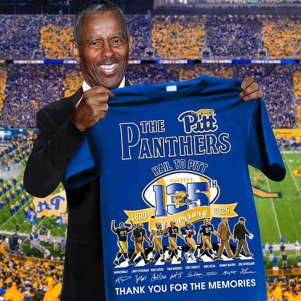 Pittsburgh Panthers Hail To Pitt 135th Anniversary T-Shirt Panthers Merch Best Gift For Football Fans
