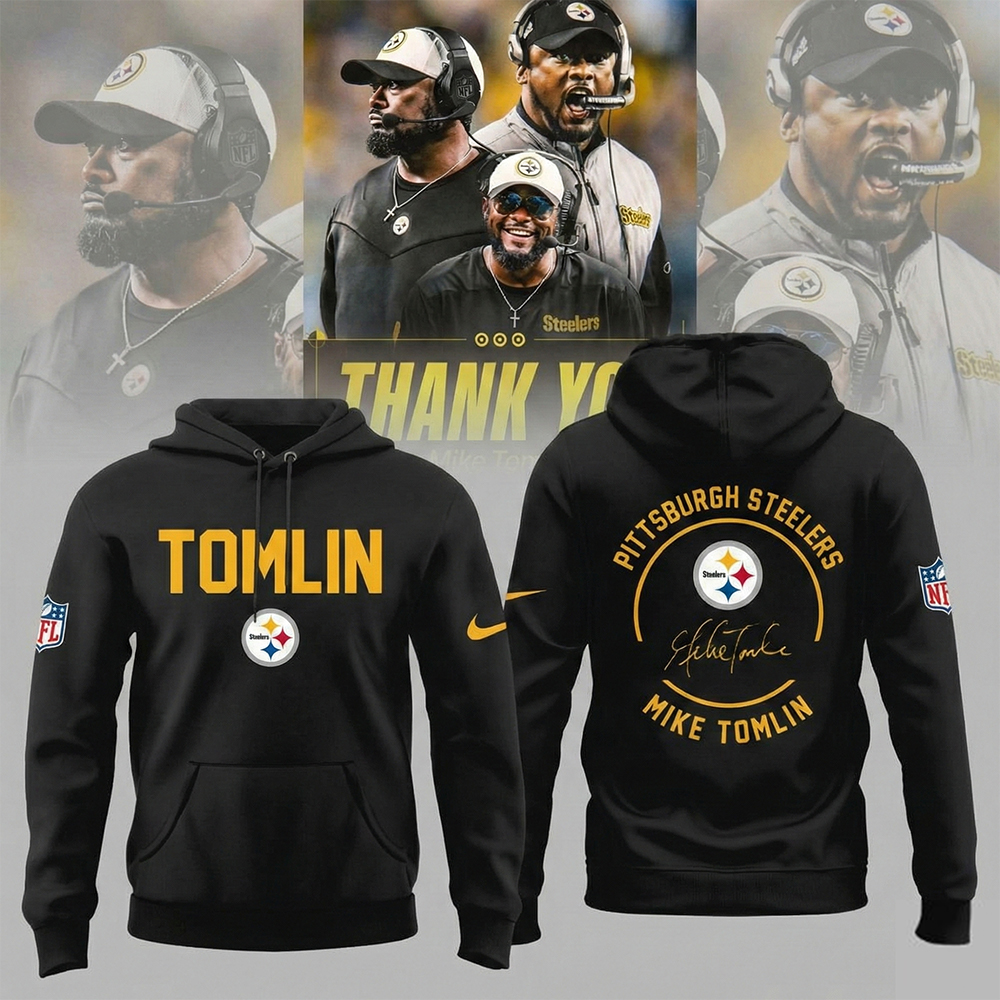 Pittsburgh Steelers Coach Mike Tomlin Hoodie Steelers Merch Popular Gift For Football Fans