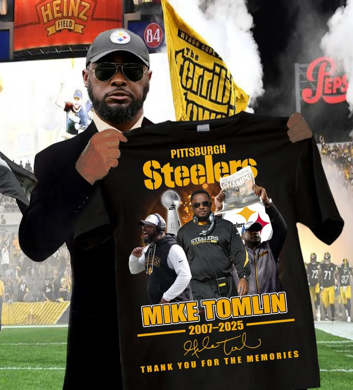 Pittsburgh Steelers Mike Tomlin 2007 2025 Thank You Shirt Steelers Merch Best Gift For Fans