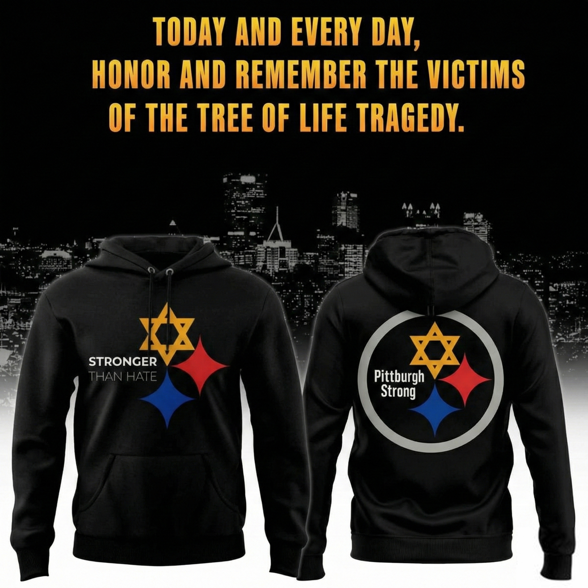 Pittsburgh Steelers Stronger Than Hate 2026 Season Hoodie Steelers Clothing Best Gift For NFL Lovers