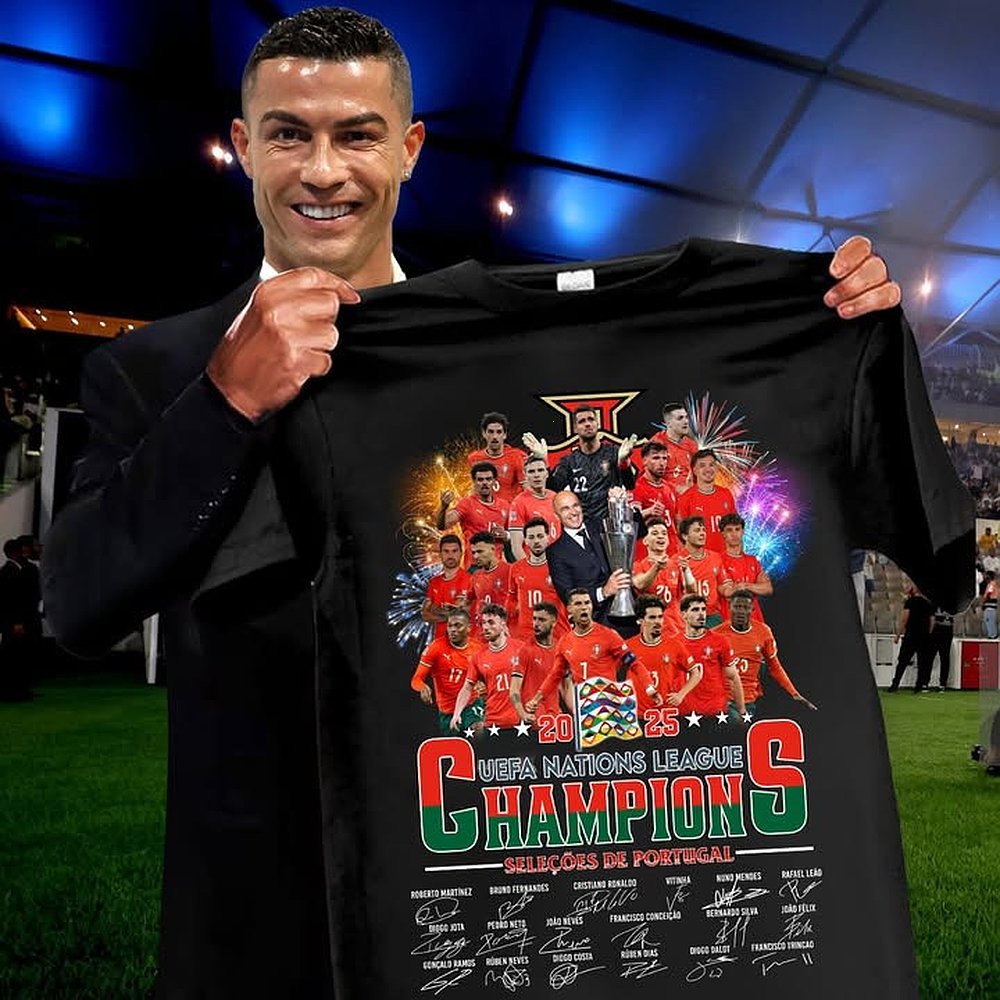 Portugal's UEFA Nations League Champions 2025 T-Shirt Gifts For Soccer Lovers Fans