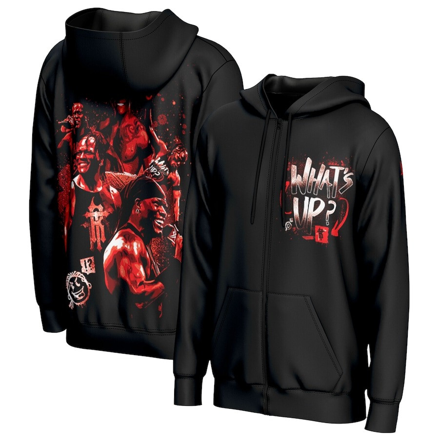R-Truth Zip Up Hoodie Men's What's Up T-Shirt WWE Merch Fan Clothing Unique Gifts