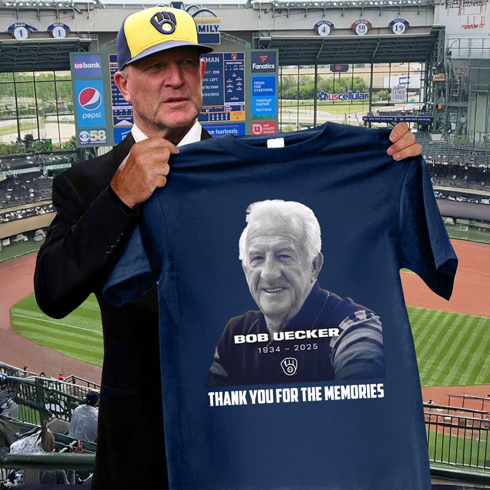 RIP Bob Uecker In Memory Shirt Thank You For The Memories Mr. Baseball Milwaukee Brewers