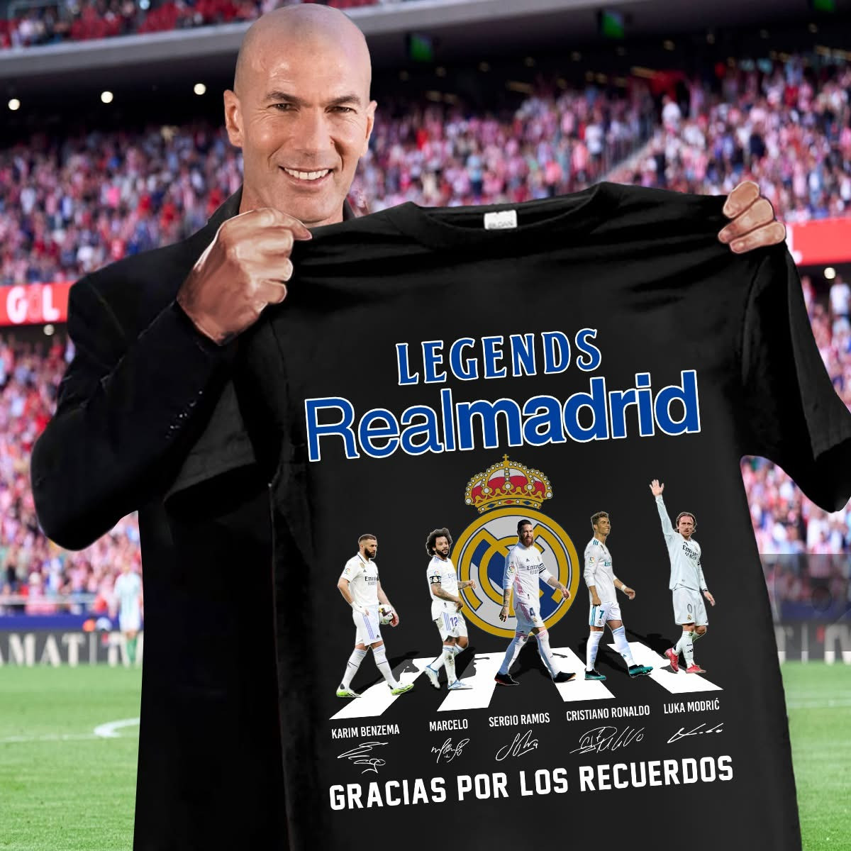 Real Madrid Legends T-Shirt Thank You For The Classy Memories Signature Best Gift For Football Fans