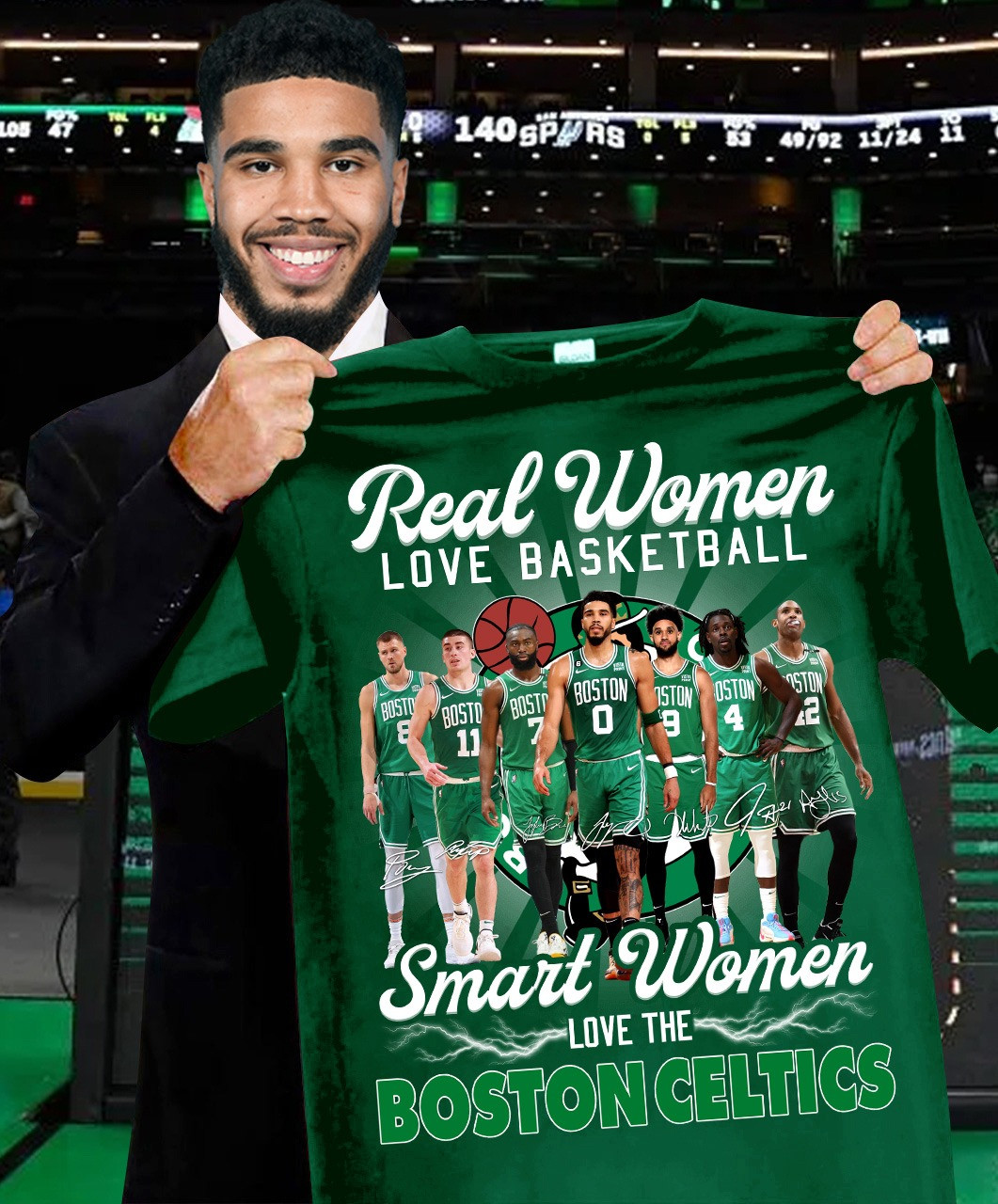 Real Women Love Basketball Smart Love Boston Celtics Shirt Basketball Fan Gifts For Her