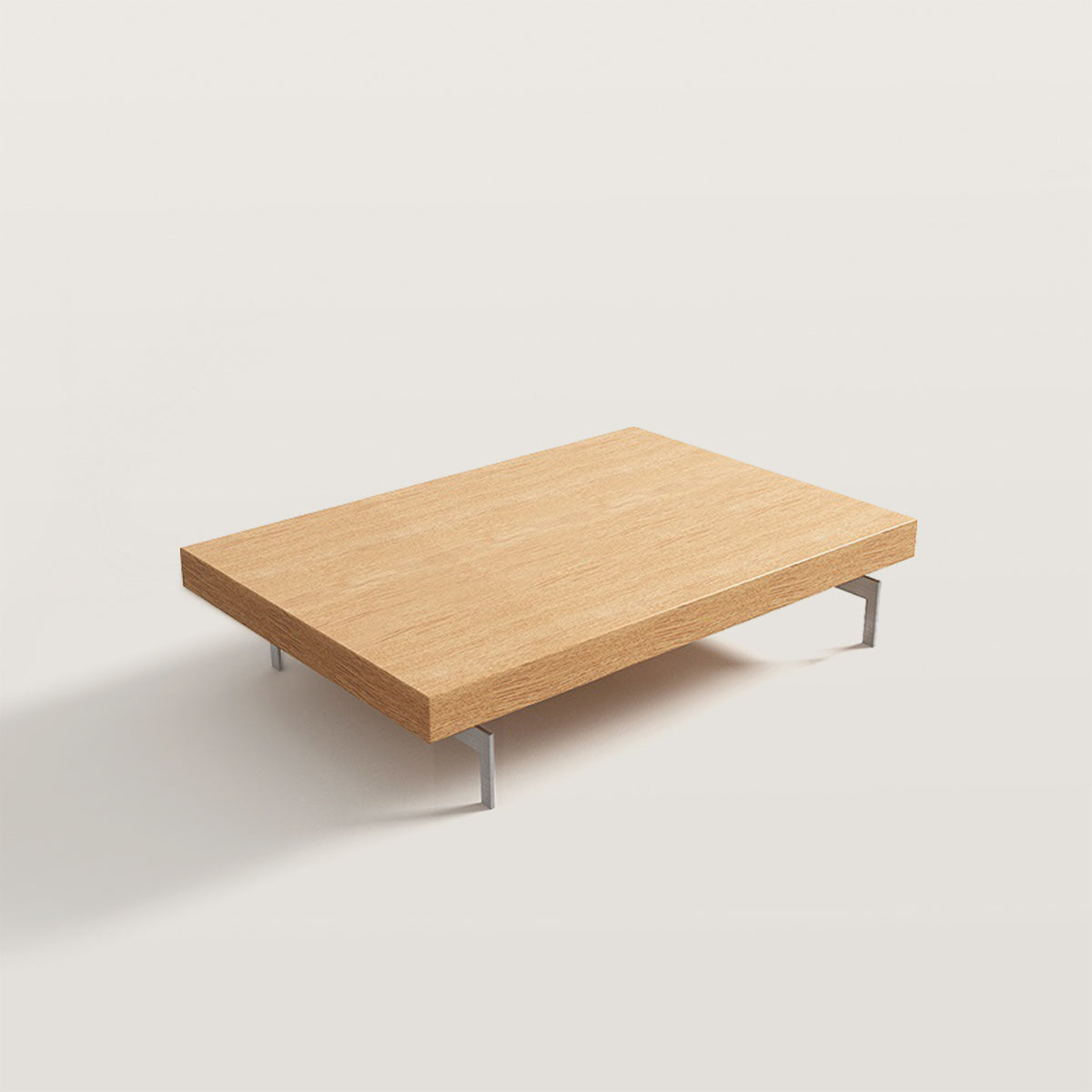 Rectangular Coffee Table with Thin Metal Legs