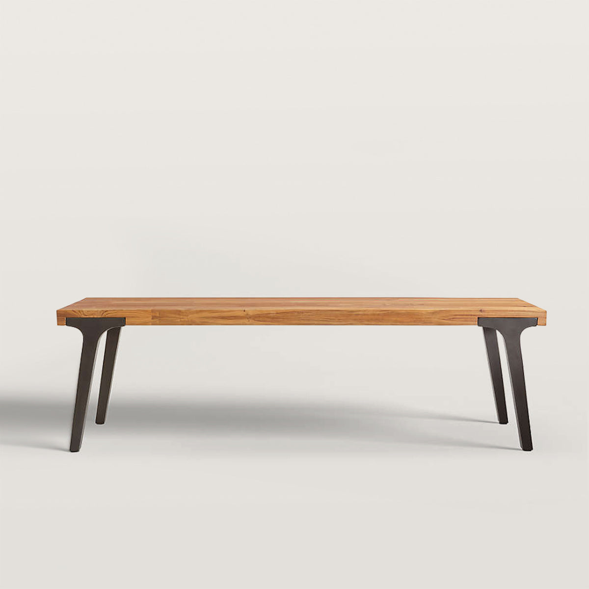 Rectangular Dining Bench with Wood Grain