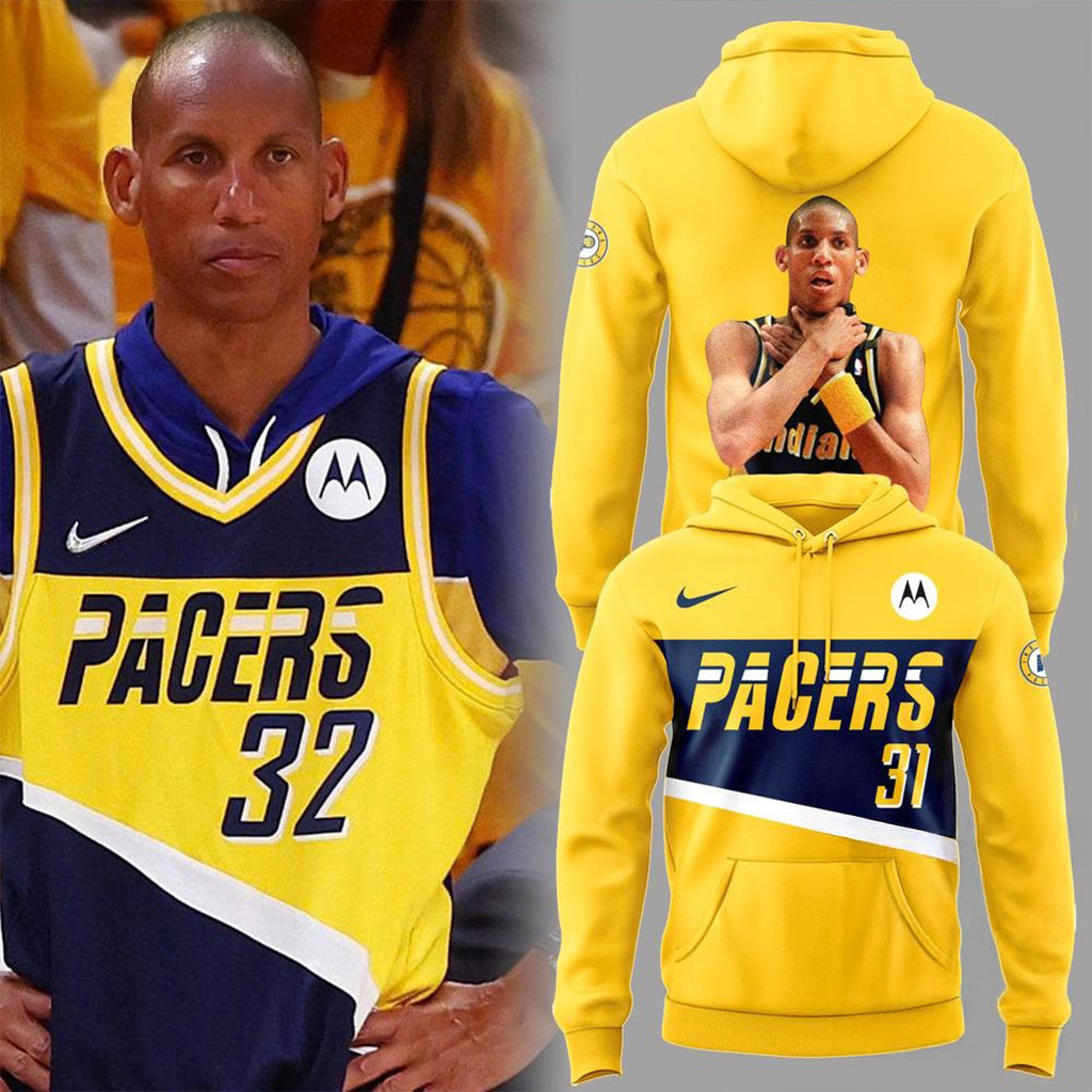 Reggie Miller Indiana Pacers Legend 2025 3D Hoodie