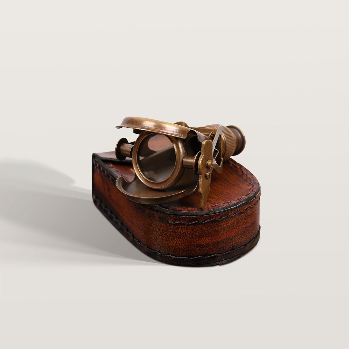 Retro Brass Compass Mini Telescope Study Room Decoration