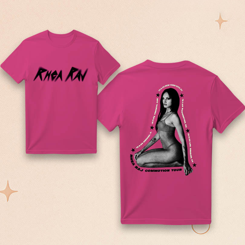 Rhea Raj Merch Rhea Raj Commotion Tour 2025 T-Shirt Presents For Music Lovers 