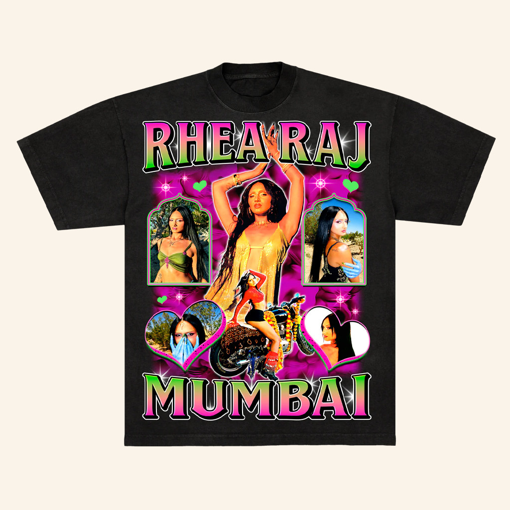 Rhea Raj Merch Rhea Raj X Kash Collective Mumbai Bollywood Style T-Shirt For Her