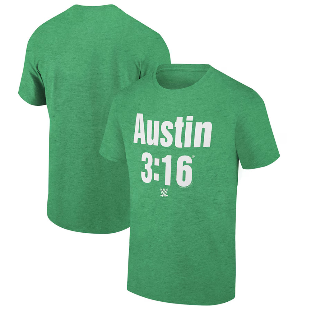 Ripple Junction Green Stone Cold Steve Austin St. Patrick's Day Austin 3 16 Graphic T-Shirt